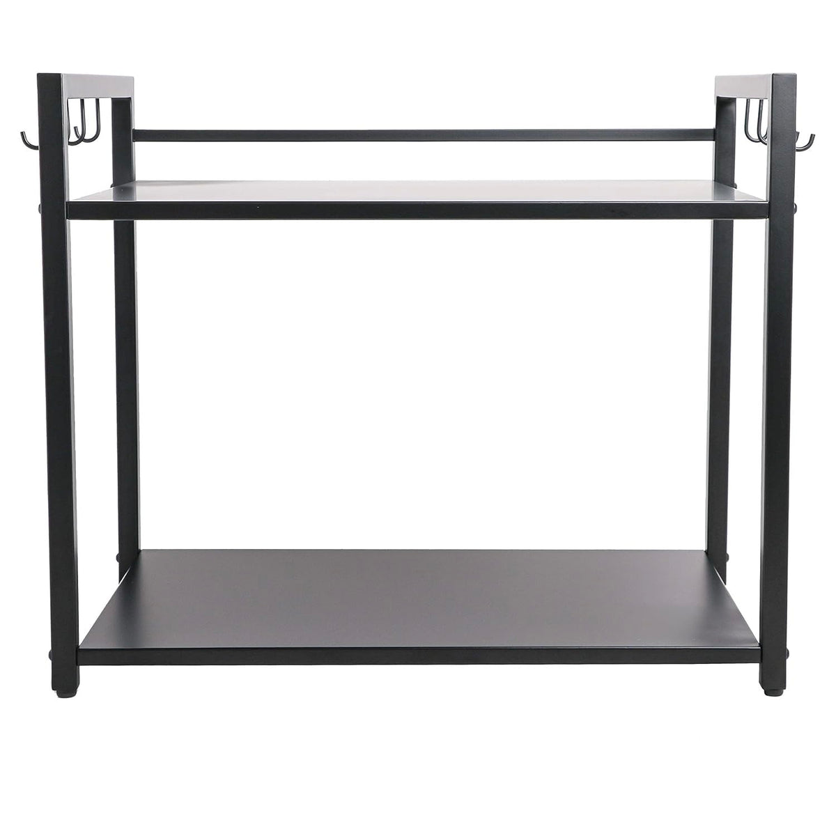 Premium Metal Microwave Oven Stand with 2-Tier Storage Shelf | Heavy Duty Kitchen Organizer Rack | Powder Coated Rust-Resistant Multipurpose Storage Stand for Microwave, OTG, Spice Jars