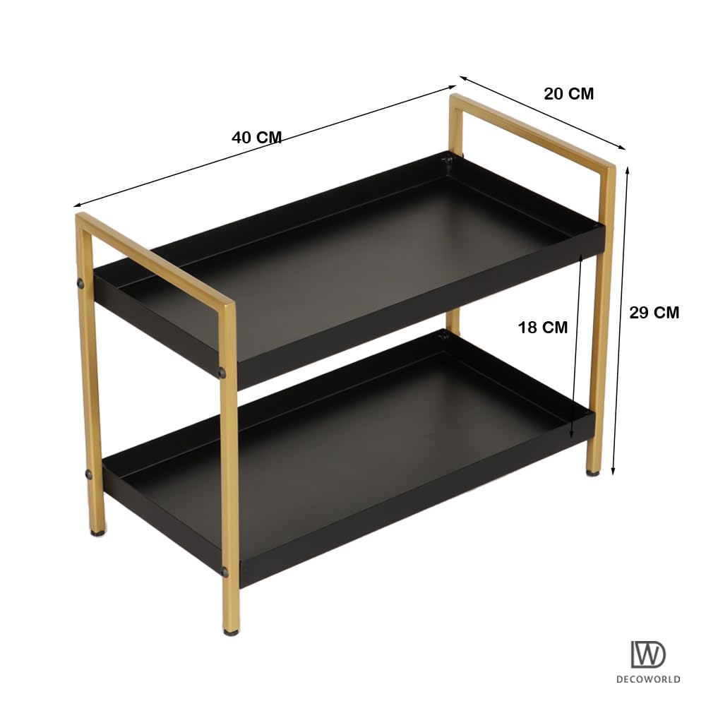 2 Tier Multipurpose Countertop Organizer Rack || Multishelf Storage Stand for Kitchen, Bathroom or Dressing Table|| Spice Rack,Cosmetics Organizer or Bathroom Organizer