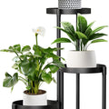 3-Tier Foldable Metal Plant Stand For Indoor and Outdoor | Heavy Duty Iron Flower Pot Stand